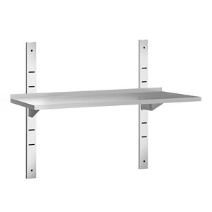 Estante de Pared Comercial de Acero Inoxidable PREMIUM - 1200x300mm - Nivel Único - Product Image 1