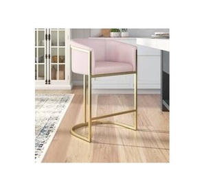 Design tendance chaise de maison de qualité supérieure velours blanc dessus métal doré support brillant utiliser hôtel salon salle de repos à bon prix - Product Image 6