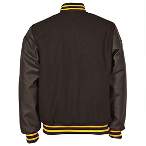 Veste universitaire écologique et respirante pour hommes, coupe ajustée, séchage rapide, logo brodé sur le devant en coton et polyester de couleur personnalisée - Product Image 5