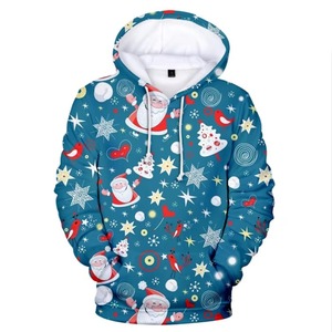 Sudadera con Capucha Navideña para Hombre, Cómoda y Moderna, 100% Poliéster, con Logotipo Personalizado, MOQ Bajo - Product Image 5