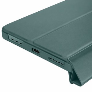 Étui intelligent en cuir PU pour Samsung Galaxy Tab A9 Plus 11 pouces (2023) - <span class=keywords><strong>Housse</strong></span> <span class=keywords><strong>de</strong></span> <span class=keywords><strong>tablette</strong></span> antichoc en TPU souple avec fonction veille/réveil automatique - Product Image 3