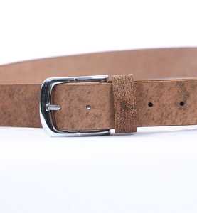 Ceinture en cuir de peau de vache pour hommes à motif de litchi de qualité supérieure Boucle ardillon en acier de concepteur Usine directe - Product Image 5