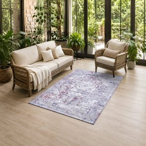 Tapis RUGS DEPOT LXDP-0390, vente en gros, multicolores, neutres, minimalistes, design imprimé numérique, lavables en machine, en chenille, antidérapants - Product Image 6