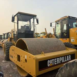 Rouleau compresseur vibrant à double tambour CAT CS-683E, moteur hybride 44,7 kW, en excellent état – Vente chaude - Product Image 6