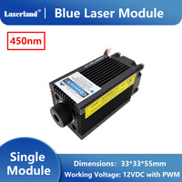 Module de Diode Laser Bleu 450nm Machine de Gravure Tête Laser Générateur Laser avec PWM