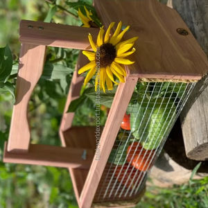 Fruit Bowl Basket for Kitchen Counter Stackable Wall Mounted Hanging <b>Wire</b> Basket With Banana <b>Hanger</b> Hooks By FWE - Product Image 1