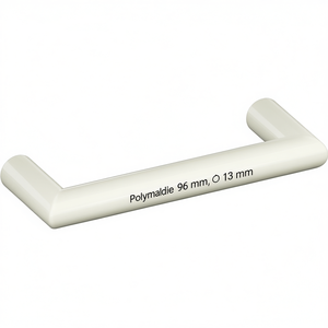 HEWI 562.13.96 Polyamide 99% Pure <b>White</b> Furniture Handle 96 mm 13 mm <b>Shelf</b> Grip Liners - Product Image 3
