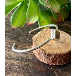 Navajo Handmade Multi-Stone & Sterling Silver Inlaid Fashion Cuff Bracelet - Product Image 3
