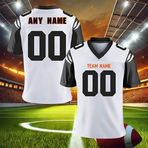 Factory Wholesale <b>Men's</b> American Football <b>Jerseys</b> Custom Embroidery Short Sleeve <b>Shirts</b> and Shorts - Product Image 3