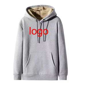 Sudadera de talla grande para hombre, sudaderas con capucha, Jersey, sudaderas con capucha de lana, sudaderas con capucha en blanco de gran tamaño, logotipo personalizado básico, mezcla de algodón - Product Image 4