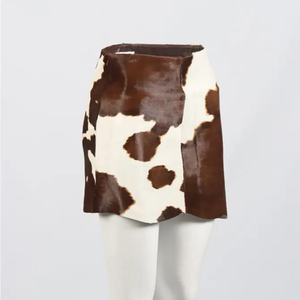 Jupes en cuir véritable de haute qualité, décontractées, en cuir de vache, couleur unie, élégantes, confortables, fermeture élastique à la taille, imperméables, pour femmes - Product Image 4