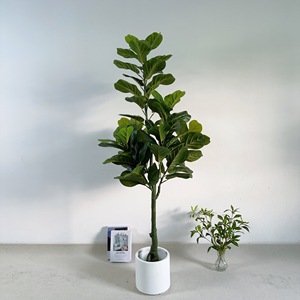 Arbre artificiel Ficus Lyrata – Grande plante d'intérieur à feuilles larges 120/150/180 cm (210 cm disponible) - Product Image 6