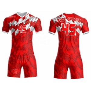 Maillots et shorts de football sublimés personnalisables 2023, design de l'équipe de France, respirants, séchage rapide, uniformes légers - Product Image 4