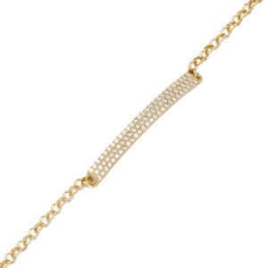 Elegant Rectangle Geometric Design Fine Jewellery White Zircon Stone <b>Charm</b> Bracelet 925 Sterling Silver Jewelry - Product Image 4