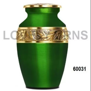 โกศขนาดเล็กสำหรับเก็บอัฐิมนุษย์ - สีเขียว สำหรับผู้หญิงและผู้ชาย ของที่ระลึกส่วนตัวเพื่อความทรงจำสำหรับคนที่คุณรัก - Product Image 1