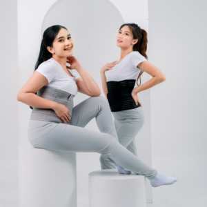 Bande Abdominale de Soutien Post-partum Respirante Lavable en Coton Élastique en Bambou PT JTS - Product Image 3