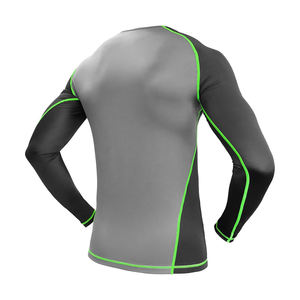 Diseño de grappling con logotipo privado personalizado BJJ Jiu Jitsu Kimono MMA Rash Guard Ropa de artes marciales mixtas Manga completa Característica elástica - Product Image 5