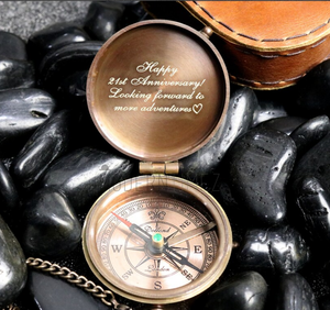 High QualityPersonalized <b>Compass</b>,Sundial <b>Compass</b>, Anniversary Gift, Husband Gifts, Couples Gift, Christmas Gifts - Product Image 1