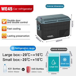 Réfrigérateur à double usage WE-45 à double température et à double contrôle de très grande capacité à énergie <span class=keywords><strong>solaire</strong></span> pour voiture et maison - Product Image 5