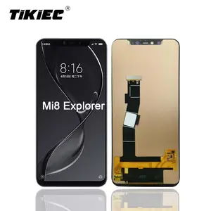 OEM tamir parçaları orijinal telefon LCD için XIAOMI mi 8 explorer LCD yüksek kalite 1 yıl garanti full HD yüksek parlaklık