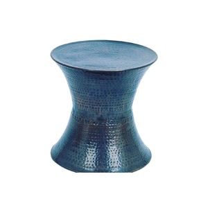 Tabouret décoratif fabriqué à la main décoratif sur mesure pour tabouret d'assise de finition antique en métal en aluminium - Product Image 3