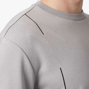 2023, Jersey hecho a medida para hombre, Sudadera con cuello redondo, teñido liso, hecho de poliéster/algodón para la venta de invierno, OEM personalizado - Product Image 5