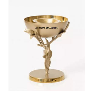 Juego de 2 quemadores de incienso Mabkhara de diseño elegante chapado en oro y plata para organizador de fragancias para el hogar y uso de bodas - Product Image 2