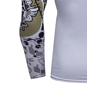 Pakistán Fabricante Último Diseño Rash Guard Spandex Poliéster Hombres Sublimación Rash Guard para adultos - Product Image 5