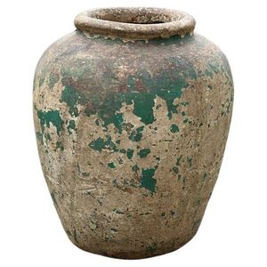 Pot de fleur simple en métal finition antique haute qualité décor à la maison coins vase à fleurs décoratif - Product Image 2