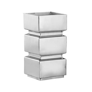 แจกันโลหะตกแต่งบ้านโบราณโบราณแจกันดอกไม้ประดิษฐ์ด้วยมือมีสไตล์ - Product Image 2