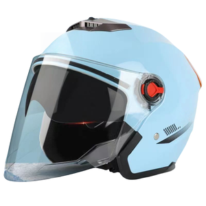 Venta caliente Four Seasons doble lente 3/4 media cara motocicleta <span class=keywords><strong>casco</strong></span> <span class=keywords><strong>de</strong></span> alta definición antiniebla - Product Image 1