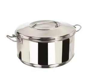 Moderno Acero inoxidable elegante y duradero la cazuela redonda de metal Perfecta para servir en cada comida y ocasión - Product Image 4