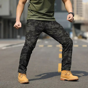 Pantalones Cargo cómodos para hombres, pantalones 100% de algodón con bolsillos personalizados, pantalones Cargo informales flexibles elásticos para hombres - Product Image 5