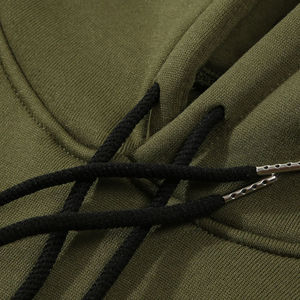 Sudaderas con capucha para hombre con logotipo personalizado hechas de tela de algodón Premium en estilo Jersey unisex de gran tamaño ideal para estilo casual - Product Image 4