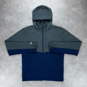 Polyester Nylon Vestes Shorts Ensemble Hommes Jogging Costume Patchwork contraste de couleur Surdimensionné Coupe-Vent Ensembles Courts pour Hommes - Product Image 6