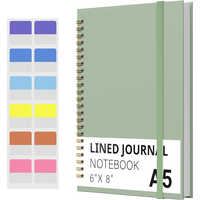 Carnet à spirale A5 ligné, bloc-notes professionnel en gros, lot de 120 pages, idéal pour cadeau