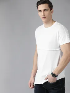 Akewal Slim Fit Camiseta de algodón unisex Logotipo privado personalizado Manga corta Blanco sólido Ropa de punto Todos los tamaños y colores - Product Image 5