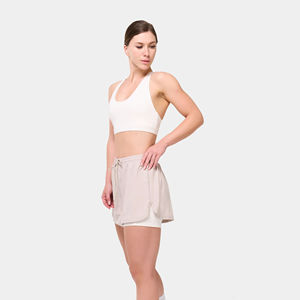 Shorts de sport pour femmes avec poches en coton French Terry avec cordon de serrage Shorts décontractés d'été pour l'entraînement avec ODM OEM - Product Image 3