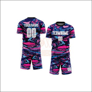 T-shirt oversize Boxy à sublimation personnalisée de style de rue T-shirt court à séchage rapide pour hommes Jersey de football en maille - Product Image 1