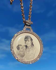 Luxe 925 Sterling Silver Femmes Plaqué Or IGI Certifié Hip Hop Conception Moissanite Glacé Argent Sac Caution Pendentifs Charmes - Product Image 1