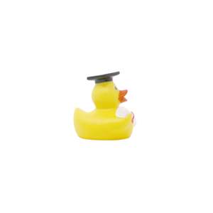 Mini Pato de Goma para Bañera con Birrete de Licenciado y Diploma, Juguete de PVC Vinílico Personalizable para la Hora del Baño de los Bebés - Product Image 4
