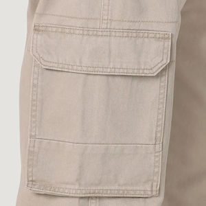 Compre Pantalones Cargo OEM ODM de Alta Calidad con Seis Bolsillos, 100% Algodón, Diseño Personalizado, Pantalones de Moda para Exteriores de Primera Calidad con Múltiples Bolsillos - Product Image 5