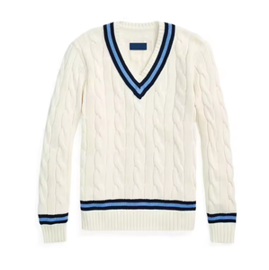 Wholesale Adult School Cardigan Custom Cotton Blend Casual Autumn Uniform Knitwear Button Embroidery Front Logo V-neck Unisex - Product Image 1