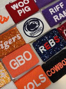 Porte-monnaie à perles Good Vibes avec des chaînes accrocheuses, sacs à rouge à lèvres pour les événements sportifs et les encouragements - Product Image 5