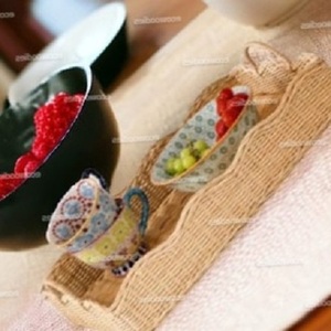 ตะกร้าหวายไม้ธรรมชาติอเนกประสงค์ถาดเสิร์ฟผลไม้พร้อมที่จับจัดอาหารสำหรับมื้อเช้า - Product Image 6