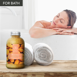 Aromatika Sal de Baño Natural de Almendras 600g con Cristales de Canela y Aceites Esenciales de Cedro para Alivio del Estrés y Cuidado Corporal Relajante (Envase de Plástico) - Product Image 6