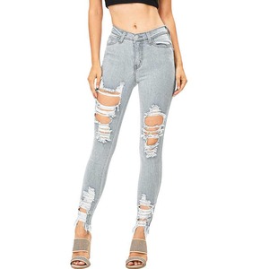 กางเกงยีนส์ทรงสกินนี่สุดอินเทรนด์สำหรับผู้หญิงกางเกงทรงดินสอยืดเซ็กซี่สตรีทแวร์กางเกงยีนส์คุณแม่ลำลองเสื้อผ้าแฟชั่นสำหรับผู้หญิง - Product Image 4