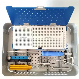 Kit chirurgical vétérinaire orthopédique de type Alpes, ensemble d'instruments osseux en acier inoxydable, classe I, manuel - Product Image 1