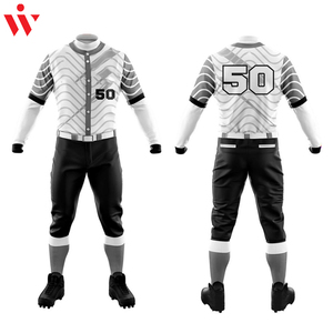 Jersey de softbol y béisbol personalizado para hombres y jóvenes, conjunto de ropa deportiva informal con patrón en blanco y camisetas con el logotipo del equipo - Product Image 4