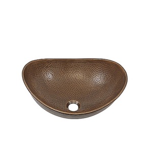 Évier en cuivre martelé antique de ferme pour exportateur de fabricant de cuisine de salle de bains d'Inde - Product Image 5